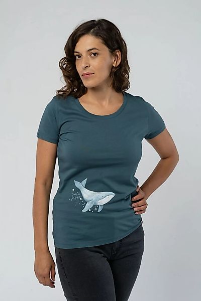 Blue Whale T-Shirt für Frauen günstig online kaufen