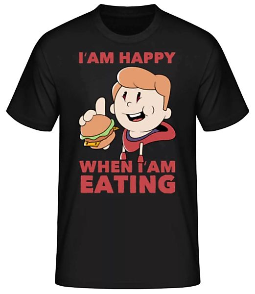 Happy When Eating · Männer Basic T-Shirt günstig online kaufen