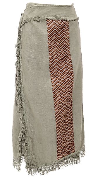 Guru-Shop Minirock Boho Wickelrock mit Tribaldruck günstig online kaufen