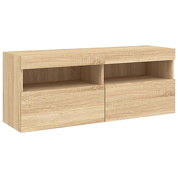 vidaXL TV-Wandschrank mit LED-Leuchten Sonoma-Eiche 100x30x40 cm 837213 günstig online kaufen
