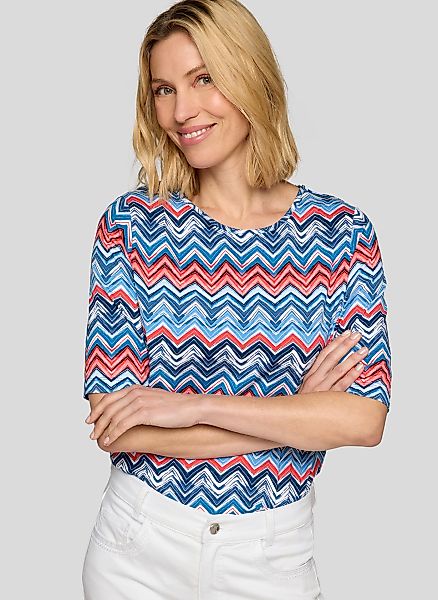 Rabe Rundhalsshirt, mit grafischem Muster günstig online kaufen