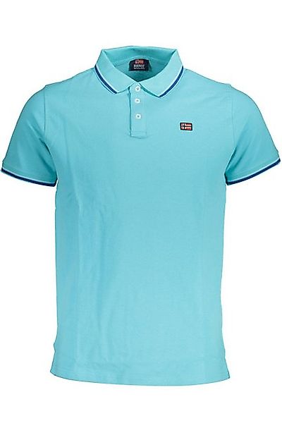 NORWAY 1963 Poloshirt Herren Kurzarm-Polohemd Blau mit Kontrastdetails günstig online kaufen