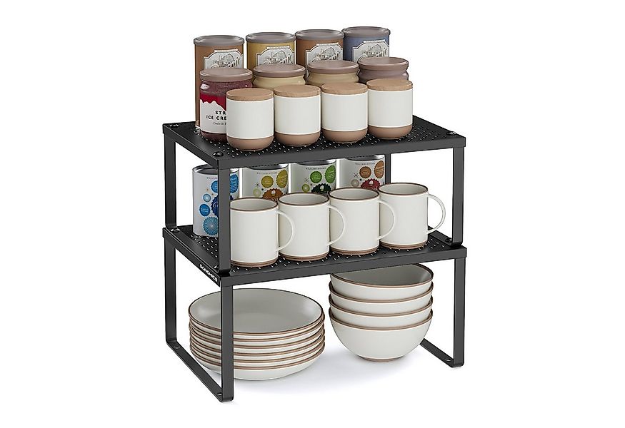 SONGMICS Gewürzregal, 2-tlg., Gewürzregal, 2er Set, Küchenregal, Küchen-Org günstig online kaufen