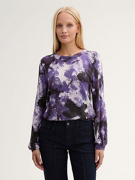 TOM TAILOR Langarmshirt Langarmshirt mit Muster günstig online kaufen