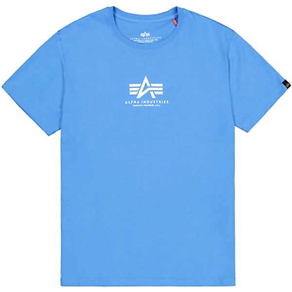 Alpha Industries  T-Shirt Basic T Mid Logo - mediteranian blue günstig online kaufen