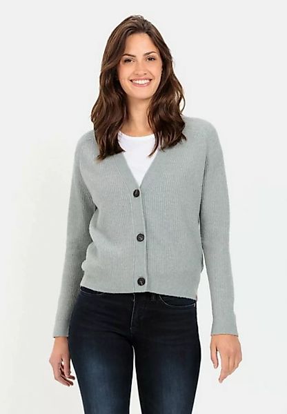 camel active Cardigan mit Raglanärmel Markenlabel günstig online kaufen