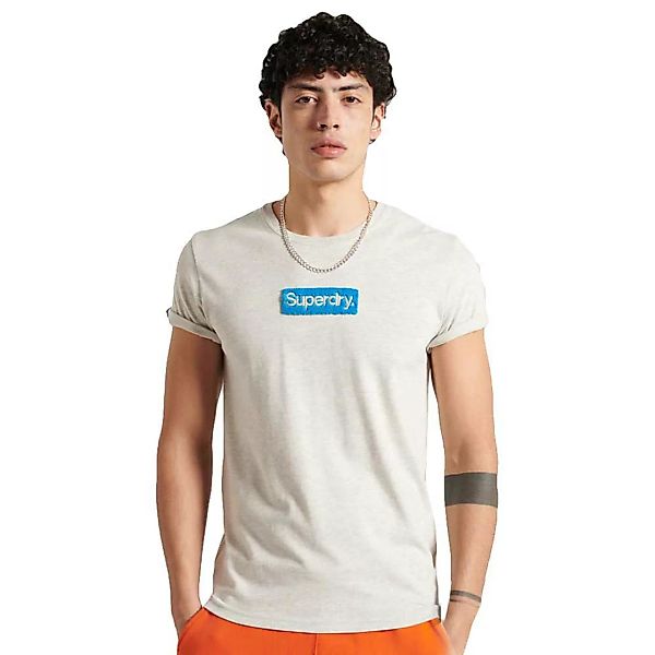 Superdry Core Logo Workwear 220 Kurzarm T-shirt S Off White Marl günstig online kaufen