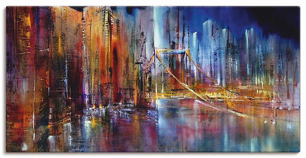 Artland "Stadtansicht I" Amerika 1 Stk. tlg. auf Holzrahmen gespannt günstig online kaufen