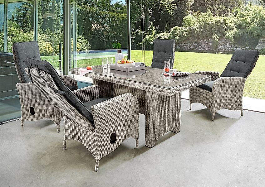 Destiny Garten-Essgruppe PALMA LUNA, (4x Hochlehner, günstig online kaufen