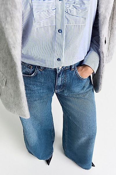 RICHROYAL Weite Jeans mit hohem Bund, dezente Waschung günstig online kaufen