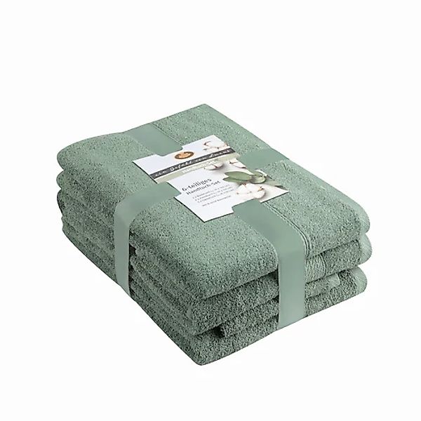 Gözze Handtuch Set »Lucia«, (6 St., 2 Badetücher 70x140 cm-2 Gästetücher 30 günstig online kaufen
