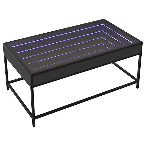 vidaXL Couchtisch mit Infinity-LED Schwarz 90x50x41 cm 847687 günstig online kaufen