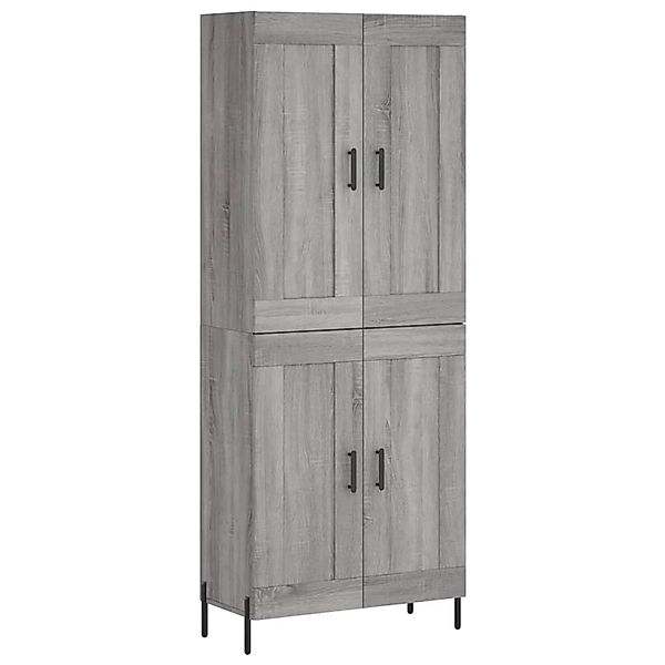 vidaXL Highboard Grau Sonoma 69,5x34x180 cm Holzwerkstoff 3199695 günstig online kaufen