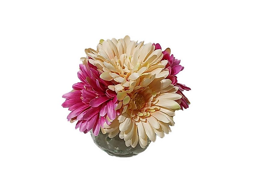 Kunstblume Margeritenstrauß in Vase Kunstblume Flora, HTI-Living, Höhe 15 c günstig online kaufen