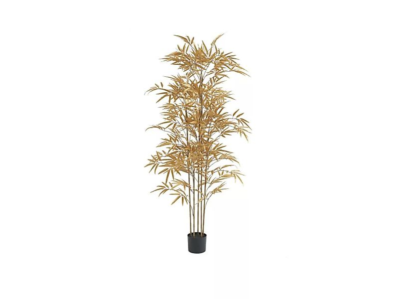 Kunstpflanze Bambus - 165 cm - Goldfarben - BAMBOUSERAIE günstig online kaufen