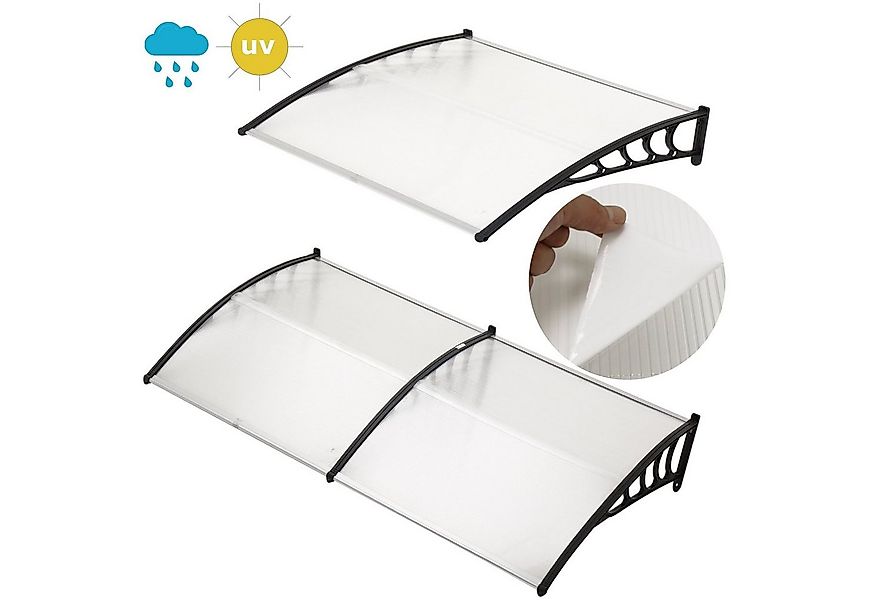 Melko Pultvordach Überdachung Haustürvordach Kunststoff Pultvordach Vorgart günstig online kaufen