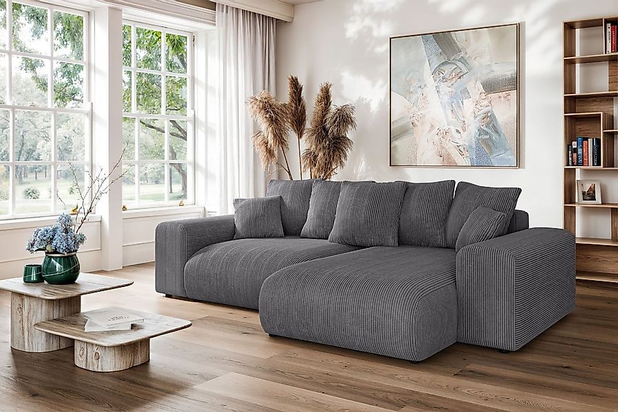 Home affaire Ecksofa LAKESIDE mit Bettfunktion und Bettkasten, B/T/H 257/16 günstig online kaufen