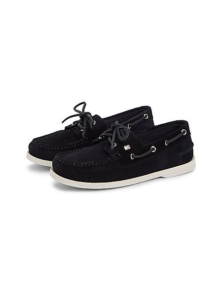 Tommy Hilfiger HILFIGER SUEDE BOAT SHOE Bootsschuh Freizeitschuh, Halbschuh günstig online kaufen