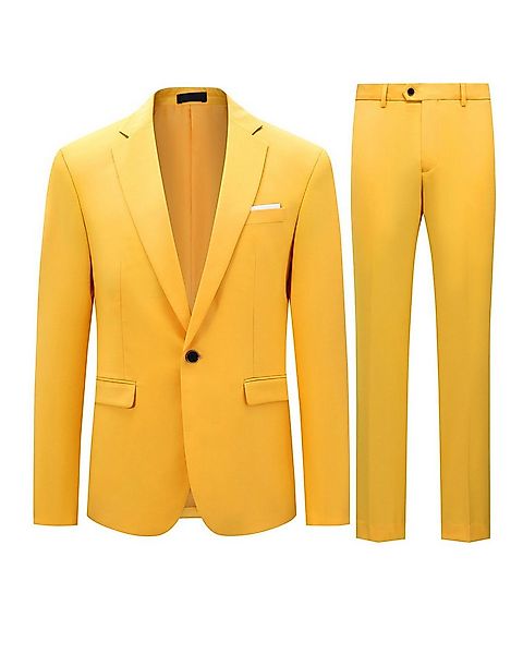 Allthemen Anzug (2 tlg) Slim Fit Ein Knopf Herrenanzug im eleganten Look günstig online kaufen