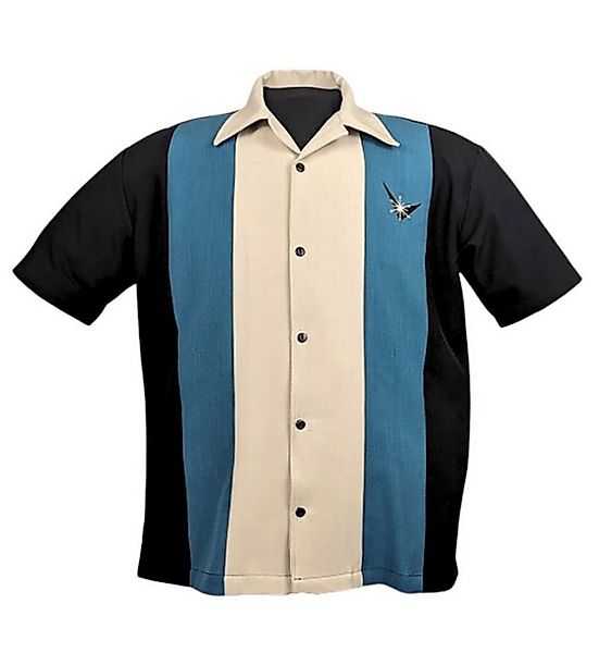 Steady Clothing Kurzarmhemd Atomic Men Black Pacific Stone Retro Vintage Bo günstig online kaufen