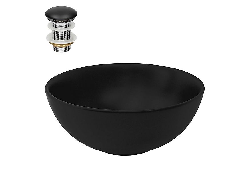 LuxeBath Waschbecken Aufsatzwaschbecken aus Keramik Waschtisch für Badezimm günstig online kaufen