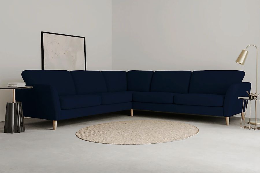 Home affaire Ecksofa "MARSEILLE 278/278 cm, L-Form, Webstoff, Flachgewebe, günstig online kaufen