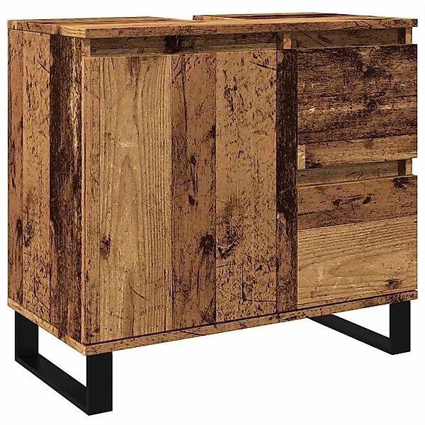 vidaXL Waschbeckenunterschrank Altholz-Optik 65x33x60 cm Holzwerkstoff 8572 günstig online kaufen