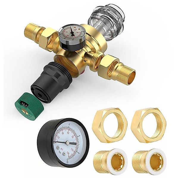 QUBEBU Wasser-Druckminderer Wasser üBerdruckventil Aus Messing zur Regulier günstig online kaufen