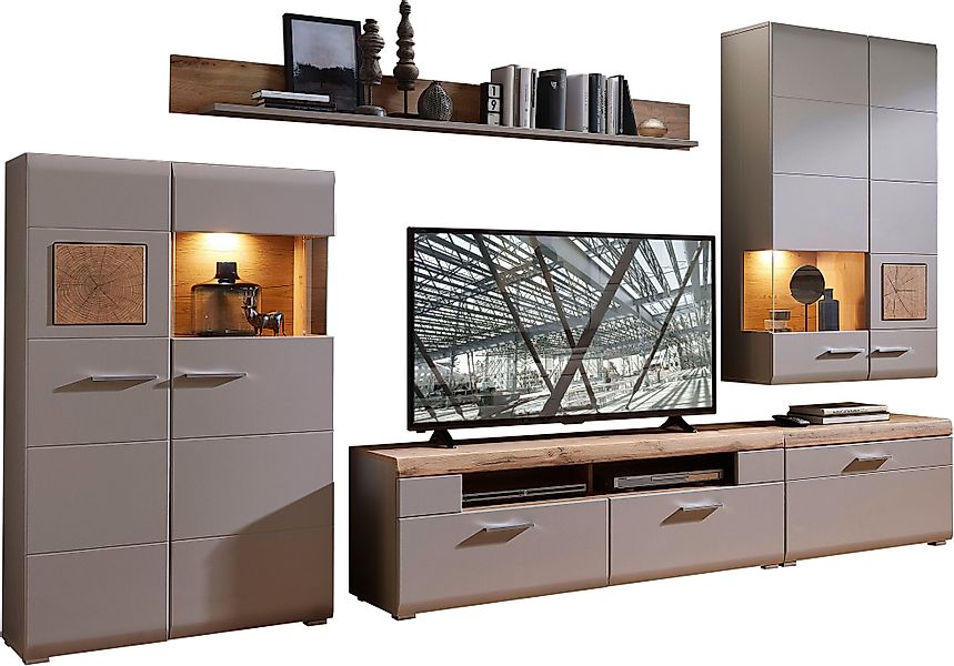 Innostyle Wohnwand "FUN PLUS II" 5 Stk. tlg. inkl. LED-Beleuchtung günstig online kaufen