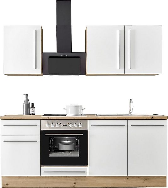 KOCHSTATION Küchenzeile KS-Florida mit 38mm starker Arbeitsplatte, Breite 2 günstig online kaufen