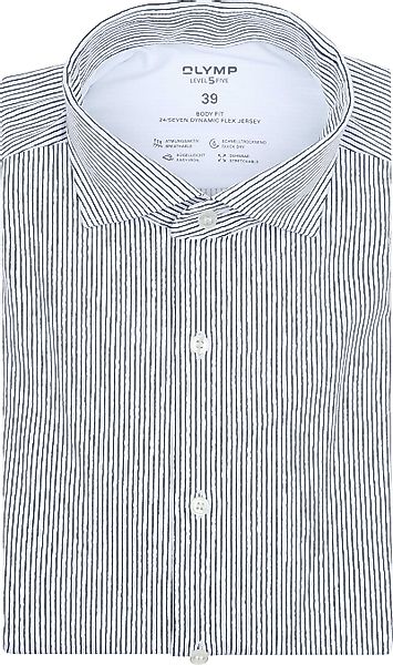 OLYMP Hemd Level 5 24/Seven Penstripe Blau - Größe 38 günstig online kaufen