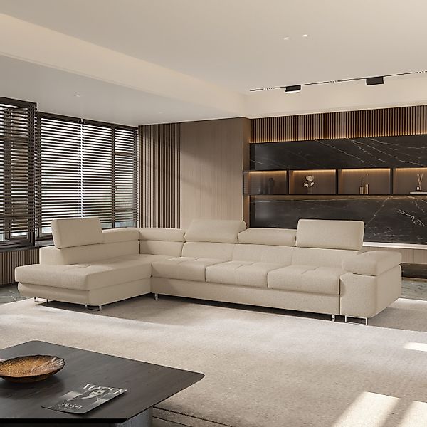 Masseno Ecksofa VICENTE mit Schlaffunktion L-Form, günstig online kaufen