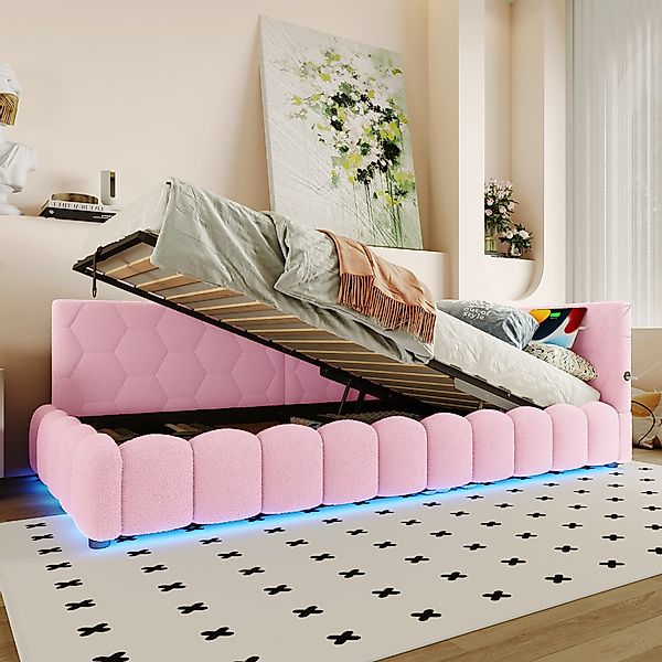 HAUSS SPOLE Schlafsofa 90x200cm mit LED-Lichtleiste, günstig online kaufen