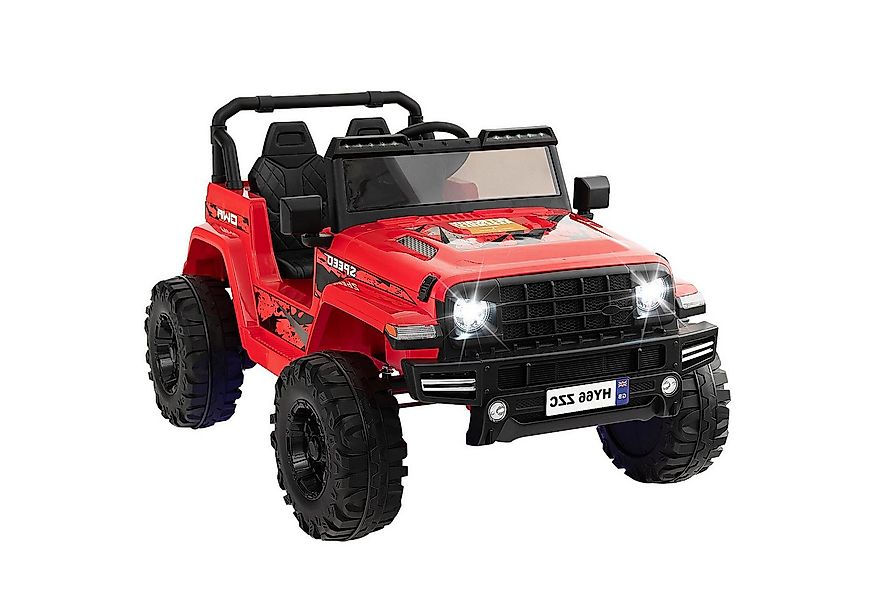 KOMFOTTEU Elektro-Kinderauto, mit MP3, Hupe, Musik und LED-Leuchten günstig online kaufen