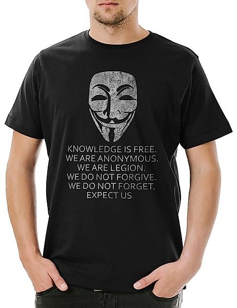 Urban Backwoods Print-Shirt Knowledge Is Free Herren T-Shirt Fun Nerd Geek günstig online kaufen