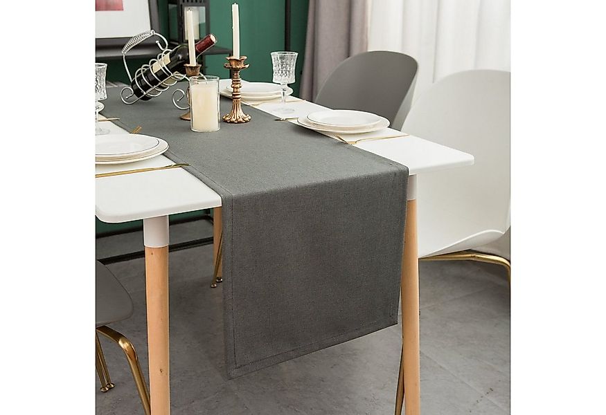 Simurq Tischläufer Modern Outdoor - Indoor Abwaschbar, (Table Runner Tischb günstig online kaufen