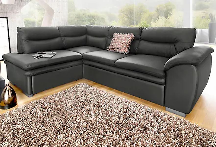 COTTA Ecksofa »Leandra L-Form«, wahlweise mit Bettfunktion & Bettkasten günstig online kaufen