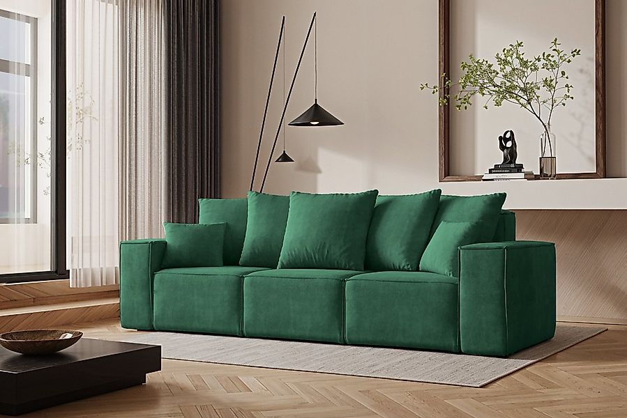 Kaiser Möbel Schlafsofa Sofa 3 Sitzer Ella Modern mit Schlaffunktion stoff günstig online kaufen