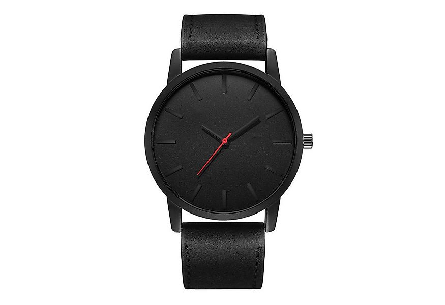 KARMA Quarzuhr Herrenuhr schwarz mit rotem Zeiger, (Herrenarmbanduhr Access günstig online kaufen