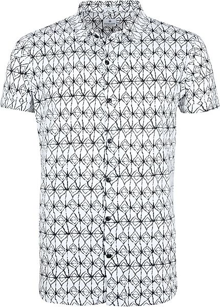 Dstrezzed Hemd Weiß Drucken - Größe L günstig online kaufen