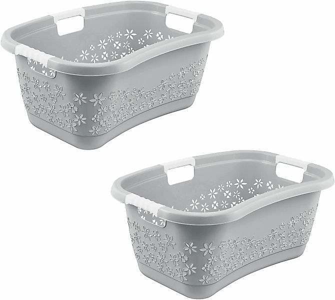 keeeper Wäschekorb "lasse, 2er Set, Korb mit Softgriffen, 65 x 45 x 28 cm, günstig online kaufen