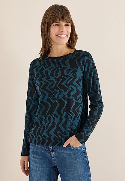 CECIL Langarmshirt mit grafischem Muster günstig online kaufen