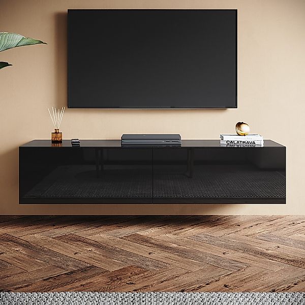 SONNI TV-Schrank Lowboard TV Schrank Schwarzer günstig online kaufen