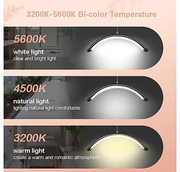 Andoer LED Stehlampe Andoer HD M6X 36W Boden-LED-Videoleuchte 3200K-5600K D günstig online kaufen