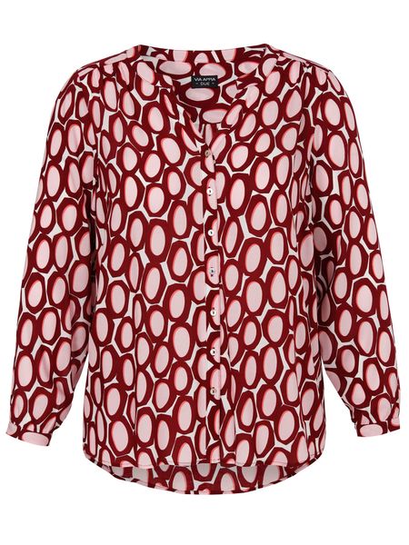 VIA APPIA Langarmbluse Bluse V-Ausschnitt 1/1 günstig online kaufen