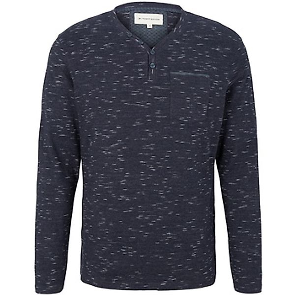 Tom Tailor  Pullover Longsleeve Langarmshirt mit Henleyausschnitt günstig online kaufen