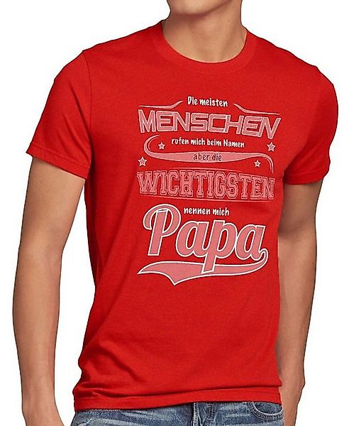 style3 T-Shirt Meisten Menschen rufen Namen wichtigsten Papa Vater Fun Spru günstig online kaufen