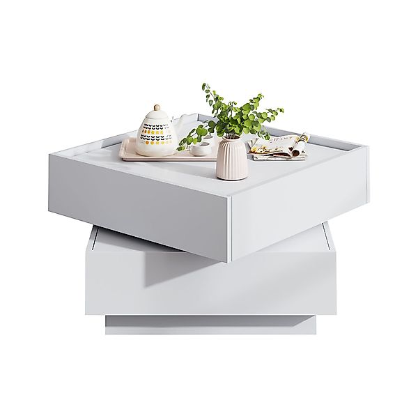 OKWISH Couchtisch 360° drehbare Tischplatte (Satztisch, günstig online kaufen