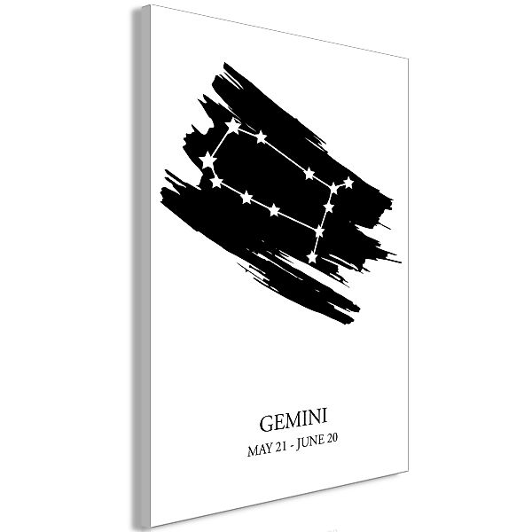 Wandbild - Zodiac Signs: Gemini (1 Part) Vertical günstig online kaufen