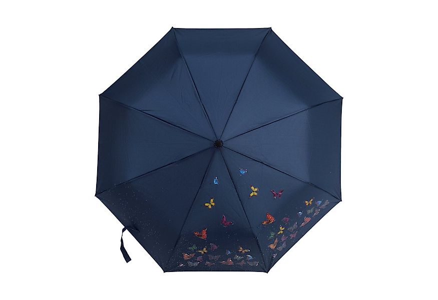 Susino Taschenregenschirm mit farbwechselnde Schmetterlingsmotive ø100cm günstig online kaufen